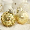 thumbnail image 4 of Nvzi Adornos navideños transparentes, 25 piezas de bolas de 2,36 pulgadas de color rojo y dorado para árbol de Navidad con material delicado, decoraciones colgantes irrompibles para bodas y Navidad, 4 of 4
