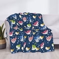 thumbnail image 3 of Naloa Colorful Cartoon Shark Flannel Blankets - Thick and Warm Blanket for Winter, Soft Fuzzy Plush King Blanket for All Seasons80"x60", 3 of 6