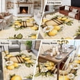 thumbnail image 6 of Vintage Lemon Area&nbsp;Rug 5x7ft Daisy Leaves Fruit Letter Background Non-Slip&nbsp;Washable Square&nbsp;Rugs Soft Felt Indoor Floor Mat for Bedroom Kitchen Living Room Bathroom, 6 of 9