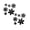 Black*Two, variant on 6 Pcs Daisy Flower Vinyl Decal Sticker, Daisy Flower Petals Sticker, Different Sizes for Laptop Phone Accessory Helmet Car Window Bumper Mug Tuber Cup Door Wall Decoration