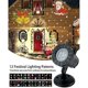 thumbnail image 5 of Luces de proyector de Halloween Lámpara de paisaje LED impermeable Decoraciones navideñas 12 lentes reemplazables Foco de copo de nieve en movimiento Ducha de estrellas Interior Ou, 5 of 5