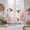 Multicolor, variant on Pink Flower Tier Curtains 54 Inch Length, Spring Floral Butterflies Birds Elegant Farmhouse Cafe Short Curtains for Bathroom Sink, Small Kitchen Curtain Light Filtering Drapes 2 Panels 27.5"Wx54"L