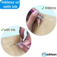 thumbnail image 3 of Masklean Inkless Double Sided Practice Skin For Microblading Permanent Makeup PMU Tattoo Eyebrow Needling No Ink Fake Skin (6 Pieces), 3 of 5