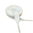 thumbnail image 2 of 2 Pairs of Durable Flat Shoelaces 1/2 Inch Wide for Sneakers and Boots (White), 2 of 2