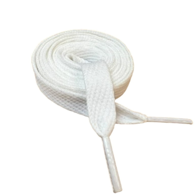 1 Pair 1 2 Flat Thick Shoe Laces Jumbo Fat Shoelaces for Sneakers White