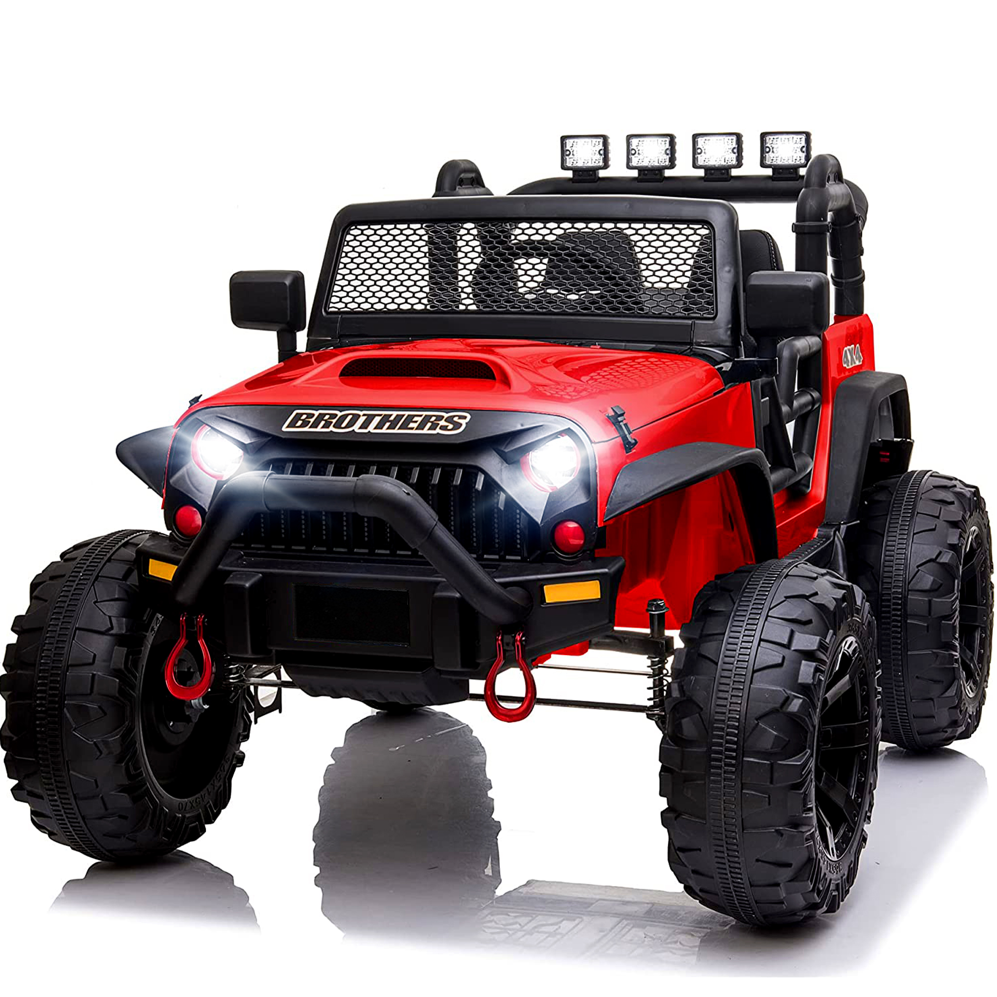 2 Seater Kids Ride On Truck with Remote, Hikiddo 12V Large Children's Electric Car