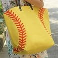 thumbnail image 3 of dajkiuy Women's Soccer Canvas Tote Bag,Sports Beach Bag Casual Oversized Practical Bag For Shopping And Work, 3 of 3