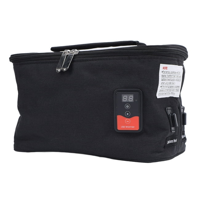 Sac Chauffe-Nourriture USB, Sac Isotherme pour Biberon de Voiture à Température Réglable Portable Multifonction pour l'Extérieur
