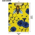 thumbnail image 2 of FMSHPON Bees Flowers Yellow Honeycomb Clipboard Hardboard Wood Nursing Clip Board and Pull for Standard A4 Letter 13x9 inches, 2 of 7