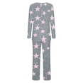 thumbnail image 5 of Jamicy Womens Loungewear Christmas Gift Womens Pajama Sets 2 Piece Pjs Sleepwear Soft Comfy Loungewear Long Sleeve Pullover Top and Pants, 5 of 6
