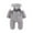 Gray, variant on BLVB Baby Clothes Winter Snowsuit Cute Newborn Infant Coats Toddler Bodysuits Fleece Hooded Jumpsuit for Baby Boys Girls