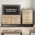 thumbnail image 6 of EastVita Modern Black Wooden Storage Dresser Chest with 7 Ample Drawers For Living Room and Bedroom, 6 of 8