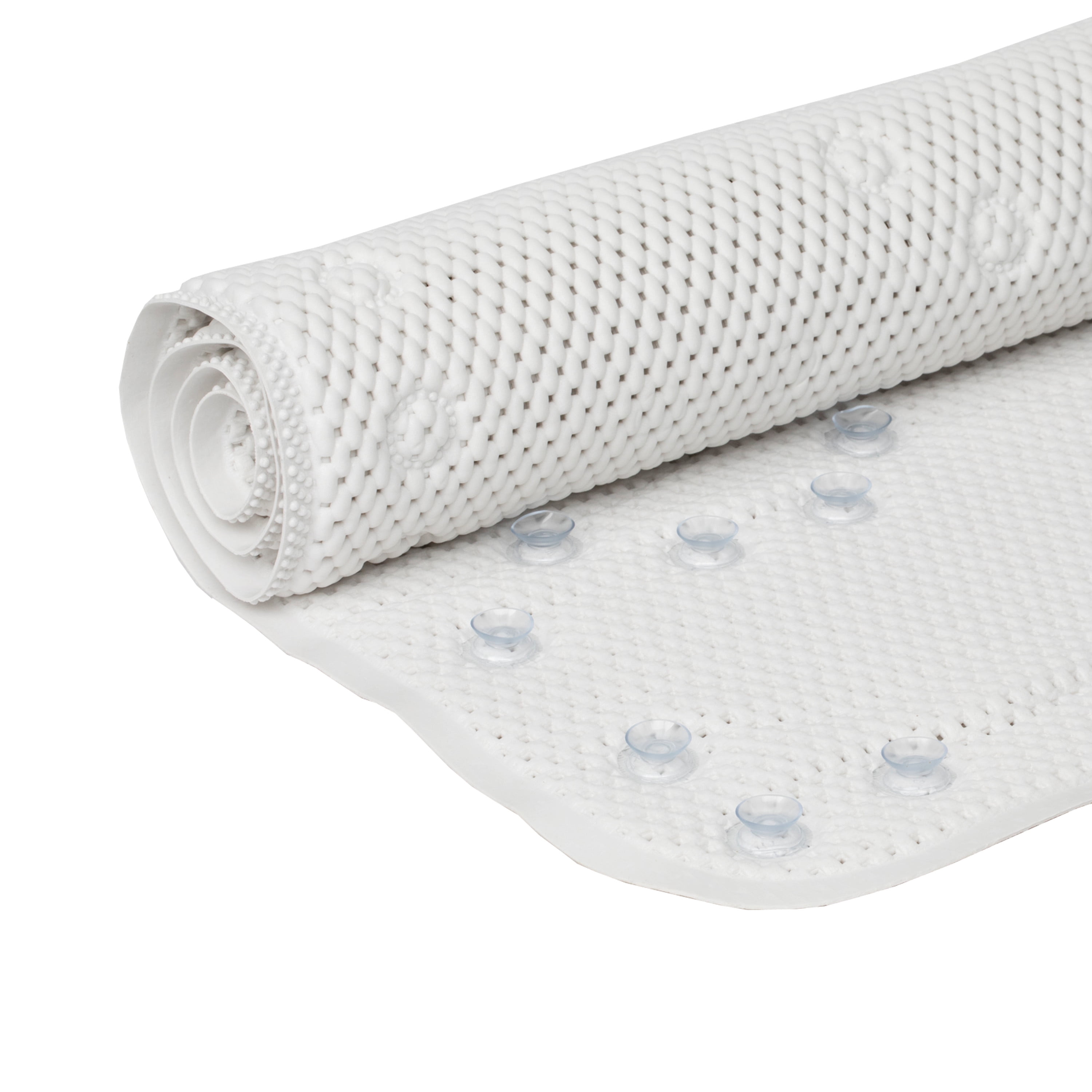 Duck Brand White Extra-Soft Bath Tub Mat, 17 in. x 40 in.