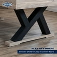 thumbnail image 6 of American Legend Kirkwood 84” Billiard Table with Rustic Blond Finish, K-Shaped Legs and Royal Blue Cloth, 6 of 20