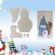 thumbnail image 5 of TQEHS 1x Troqueles de corte de metal navideños Muñeco de nieve de Papá Noel Repujado de papel R3J9 H8B2 Troquel O5N7, 5 of 6