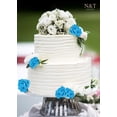 thumbnail image 3 of Flores Artificiales N&T NIETING Rosas Falsas 25 unidades Azul con Tallo, 3 of 8