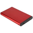 thumbnail image 3 of Boîtier de Disque Dur Externe Mobile pour Notebook USB2.0 2.5 Pouces en Alliage d'Aluminium Brossé Compatible avec 2 To HDD SSDRed, 3 of 10