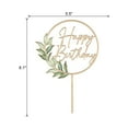 thumbnail image 6 of FL Happy Birthday Cake Topper in Wood Greeny Birthday Cake Decoration, 6 of 7