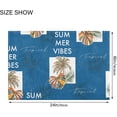 thumbnail image 3 of Coolnut Summer Palm Tree Bathroom Rug Rectangular Bath Mat Non Slip Bath Rugs Absorbent Shaggy Bathmats for Sink Shower 16" x 24" Home Decor, 3 of 7