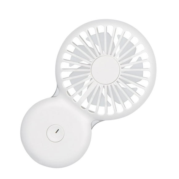 yuksok CUTICATE Personal Handheld Cooling Fan USB Rechargeable Air with Lanyard white
