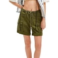 thumbnail image 7 of Summer Womens Shorts Fashion Shorts For Women Jean Casual High Waisted Straight Leg Baggy Denim Loose Fit Short Jeans Pants For Women, 7 of 7