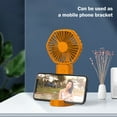 thumbnail image 6 of Matoen Handheld Mini Fan Portable USB Rechargeable Small Fan with Base Personal Desk Fan Super Compact Cooling Fan for Makeup, Home, Office, Travel, and Outdoor, 6 of 7