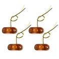 thumbnail image 1 of Luces de remolque LED para camiones Unique Bargains 24V, luces de marcador ovaladas de goma impermeables amarillas, 4 piezas, 1 of 7