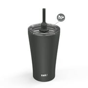 Zak Designs 20 oz. Travel Straw Tumbler Alfalfa Vacuum Insulated Stainless Steel with Silicone Straw and Splash-Proof Lid for Cold Drinks