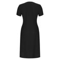 thumbnail image 3 of Robe d'Été Décontractée à Œillets pour Femmes, Robe Maxi Brodée Boho, Robe Longue Plissée, Vêtements Tendance pour Vacances à la Plage 2025, 3 of 6