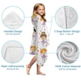 thumbnail image 7 of Ballet Princess Girls Pattern Hooded Bath Towel，50"x30" for Ages 3 To 12 Kids, Quick Dry Lightweight Soft Microfiber Hood Beach Towel Cover Up for Kids, 7 of 7