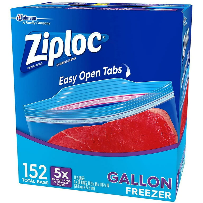 Save on Ziploc Freezer Bags Double Zipper Gallon Mega Pack Order