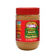 Teddie All Natural Smooth Peanut Butter with Flaxseed, 16 oz