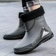 thumbnail image 3 of AUXDIQ Men Rain Boots Outdoor Garden Boots Waterproof Ankle Rain Shoes, 3 of 5