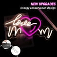 thumbnail image 5 of UPONRAY Love Mom Neon Signs, 15.7"*8.7" Dimmable & USB-Powered LED Neon Light, Stylish Wall Decor as gifts for Mother's Day, Mother's Birthday, 5 of 13