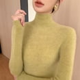 thumbnail image 5 of Women Turtleneck Basics Cashmere Sweater Autumn Winter Pullover 100% Merino Wool Knitwear Female Soft Slim Knitting New Top, 5 of 5