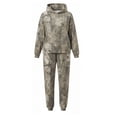 thumbnail image 4 of Women's 2 Piece Camo Sweatsuits Set Maple Leaf Print Hooded Pullover Tops and Jogger Pant Long Sleeve Fashion Travel Outfit Winter Clothes, 4 of 4