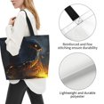 thumbnail image 3 of Fotbe Glowing Snake Dark Forest Bolsa Tote Estética de Lona con Estampado para Mujer - Bolsa Reutilizable de Hombro Casual para Vacaciones, Compras, Trabajo y Gimnasio, 3 of 8
