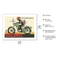 thumbnail image 2 of Socovel Motorcycles - The Moto Gives You Wings (La Moto Qui Donne Ailes) - Vintage Advertising Poster by Guy Georget c.1940 - Fine Art Matte Paper Print (Unframed) 18x24in, 2 of 4