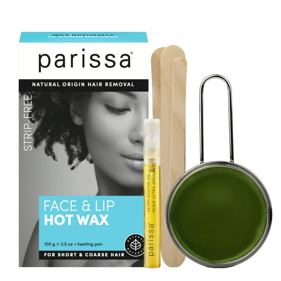 Parissa Face & Lip Hard Wax Kit | No-Strip Hot Wax for Coarse Facial Hair