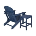 thumbnail image 4 of Adirondack Chair with Square Side Table Included for Outdoor Patio Garden Porch Seating, Navy Blue, 4 of 6