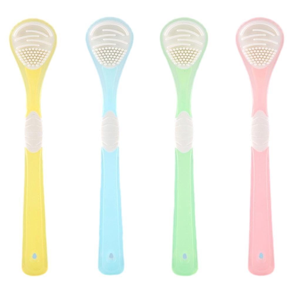 Double Side Tongue Cleaner Brush For Tongue Cleaning Care Tool Silicone Tongue Scraper Toothbrush Fresh Breath