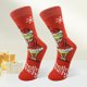 thumbnail image 5 of Calcetines acogedores estilo navideño, cómodos calcetines para dormir en casa para niños y adultos Ygjytge Rojo mujer, 5 of 5