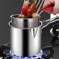 thumbnail image 4 of Stainless Steel All In One Stovetop Deep Fryer&Stock Pot for Household Use, Deep Fryer, Oil-Splashing Small Deep Fryer, French Fries Deep Fryer, Multipurpose Cooking Essential, 4 of 5