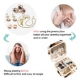 thumbnail image 4 of Print Travel Portable Square Jewelry Display Case: Storage Solution for Rings, Earrings, Necklaces, Bracelets, and More! Ideal for Girls and Women: Jewelry Stand, Display, and Box in One, 4 of 6