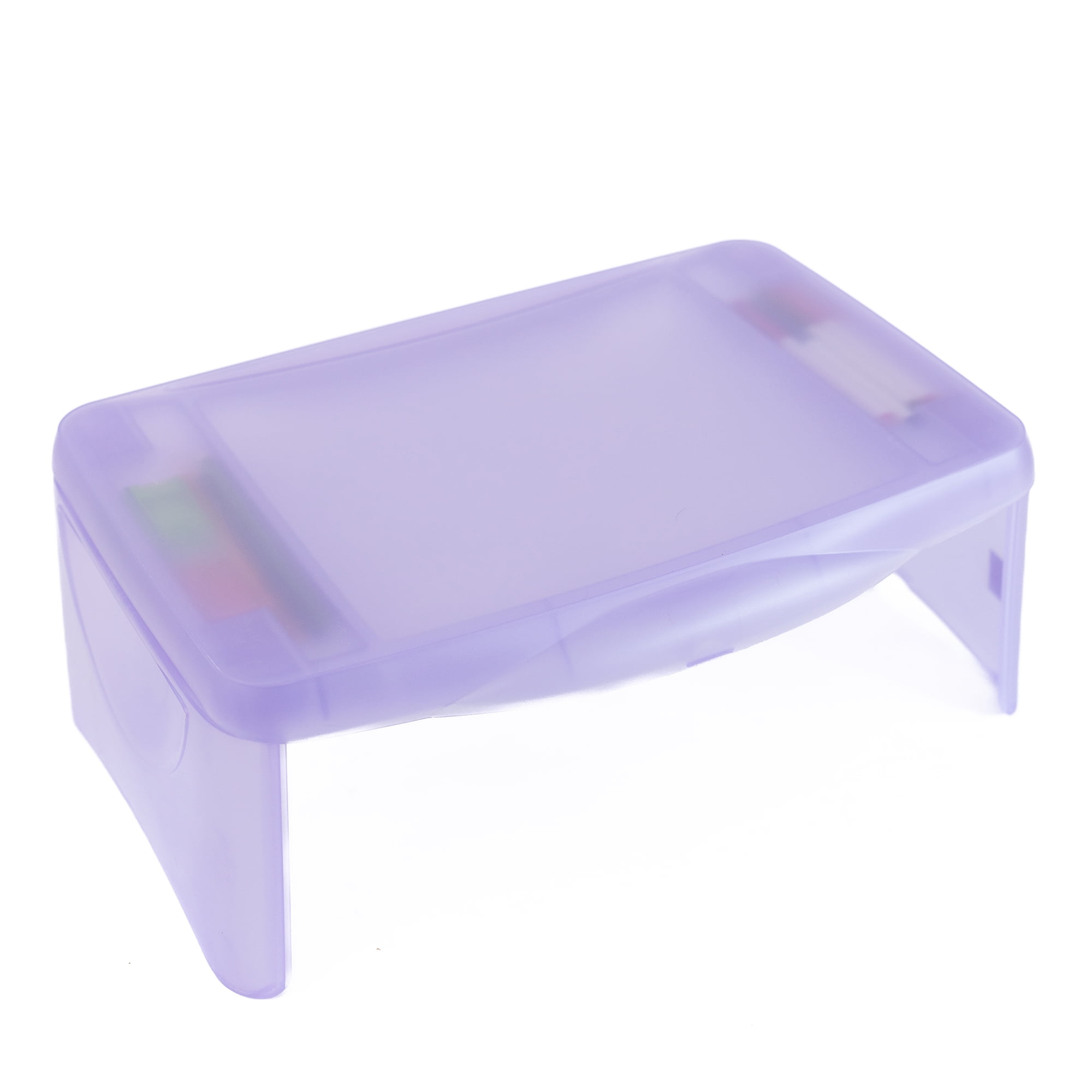 Everything Mary Foldable Lap Desk, Purple - Storage Lap Desk for Arts, Crafts, School, Reading, and More