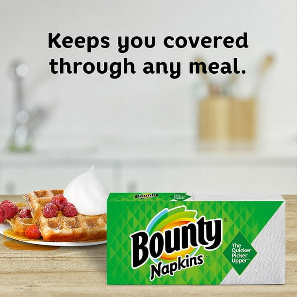 Procter & Gamble, Bounty Quilted White Napkins, 4 packages