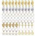 thumbnail image 1 of 60-170Pcs/Pack Mix Hair Rings Braid Dreadlocks Beads Cuffs Clips Hair Accessories, 1 of 6