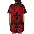 thumbnail image 3 of Lsque Spider on the Web Women's Short-Sleeved Pajama Set - 2 Piece Soft and Lightweight Sleepwear Set-, 3 of 9