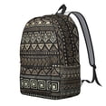thumbnail image 2 of Unisex Bohemian Print Zipper Backpack, Stylish Boho Rucksack with Front Pocket, Lightweight Bag for School University Work Commute, Great Gift Choice, 2 of 5