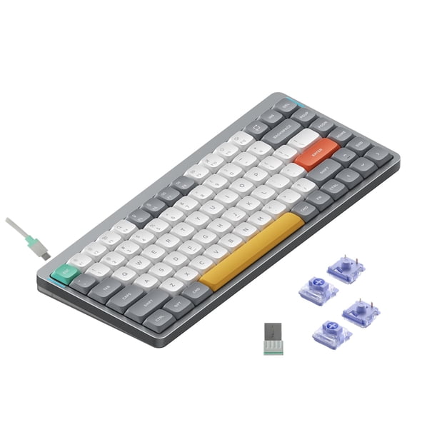 Teclado Mecánico nuphy Air75 V2 75% Inalámbrico Gris Gateron